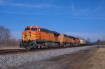 BNSF 7706 Southbound at Carlisle, Ohio  MP 222